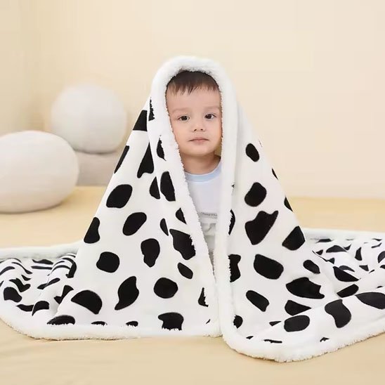 Couverture bébé vache