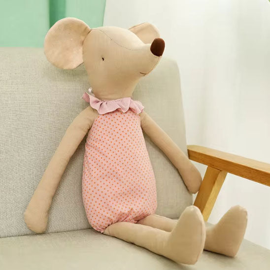 peluche-souris-rose