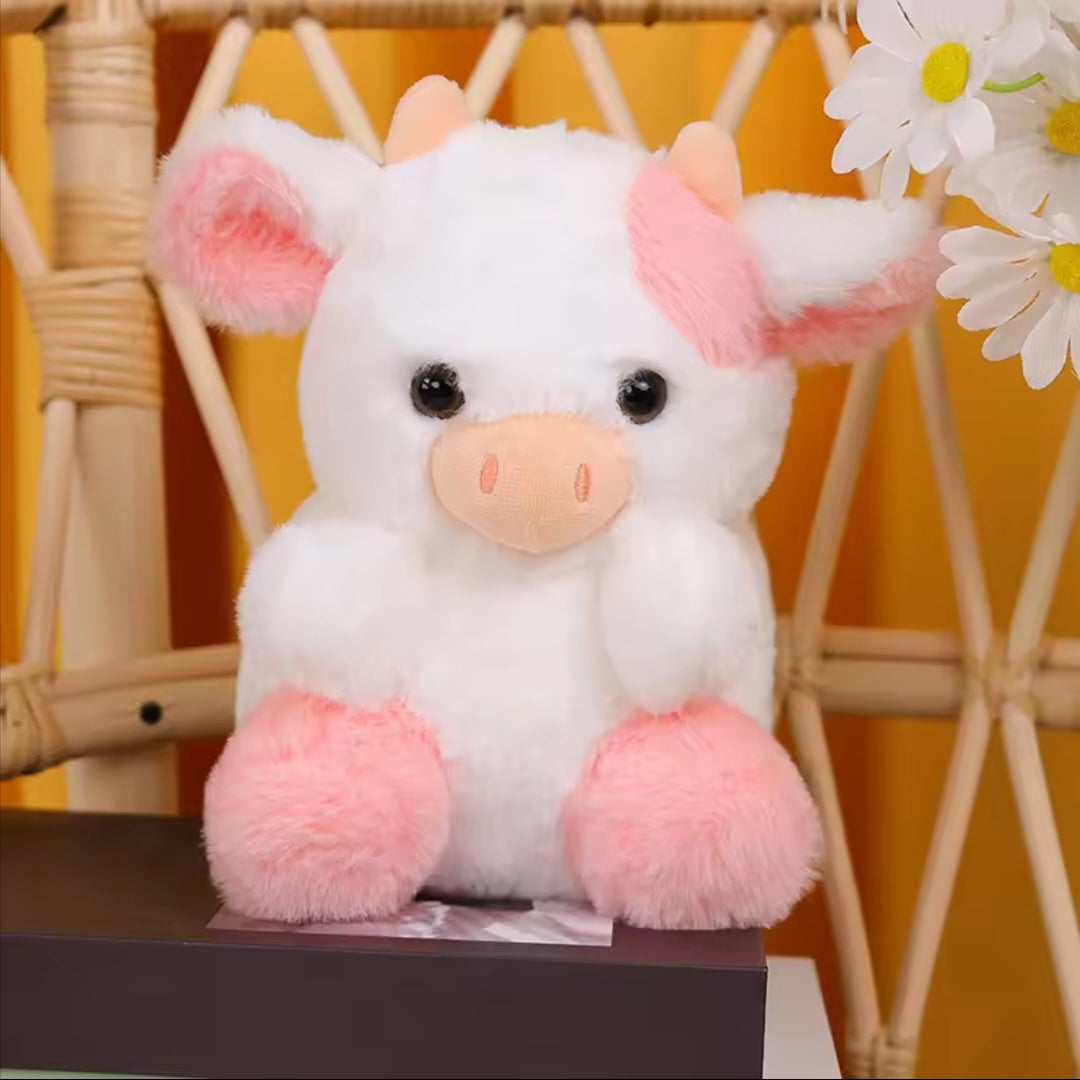 peluche-vache-rose