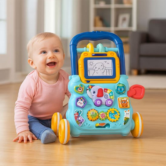 Trotteur bébé avec roux