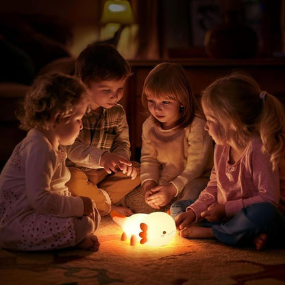 veilleuse bébé crème