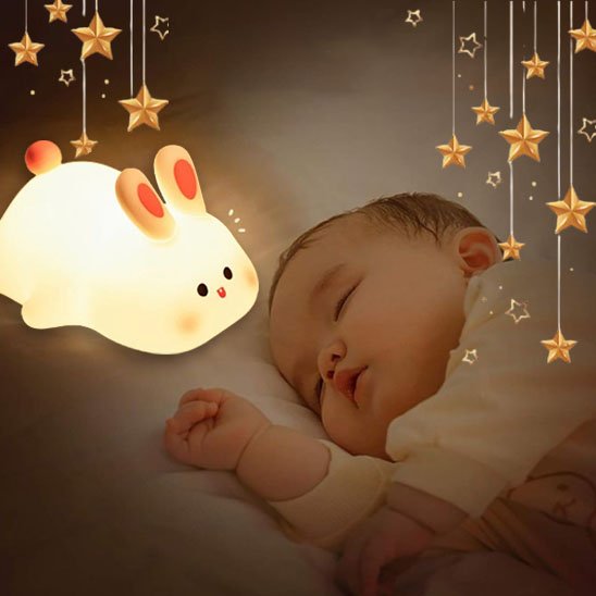 Veilleuse bébé blanc